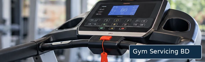 Close view of treadmill display and controls used when checking model features